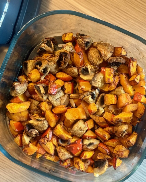 Kürbis-Champignons-Auflauf Katis Rezeptgeschichten